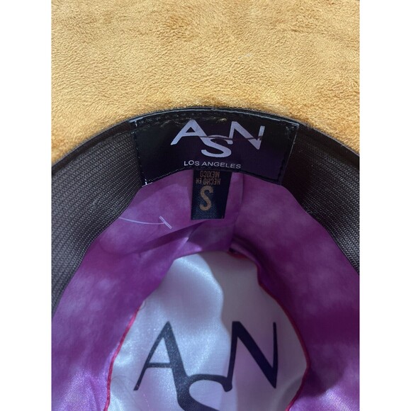 Anthropologie ASN Braided Rancher Hat Women Knotted Band Suede Orange Yellow S - Picture 4 of 5